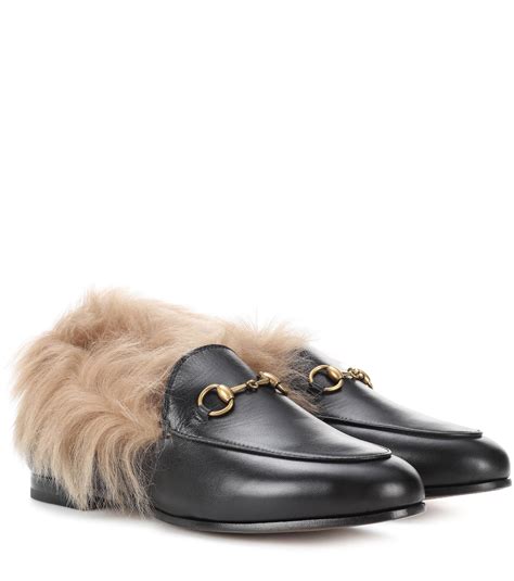 gucci loafer fur|gucci fur lined loafer.